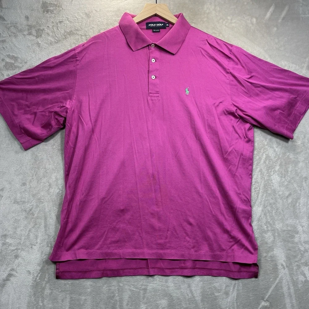 Polo Golf Ralph Lauren Performance Pima Cotton Blend Polo‎ Size XL Pink